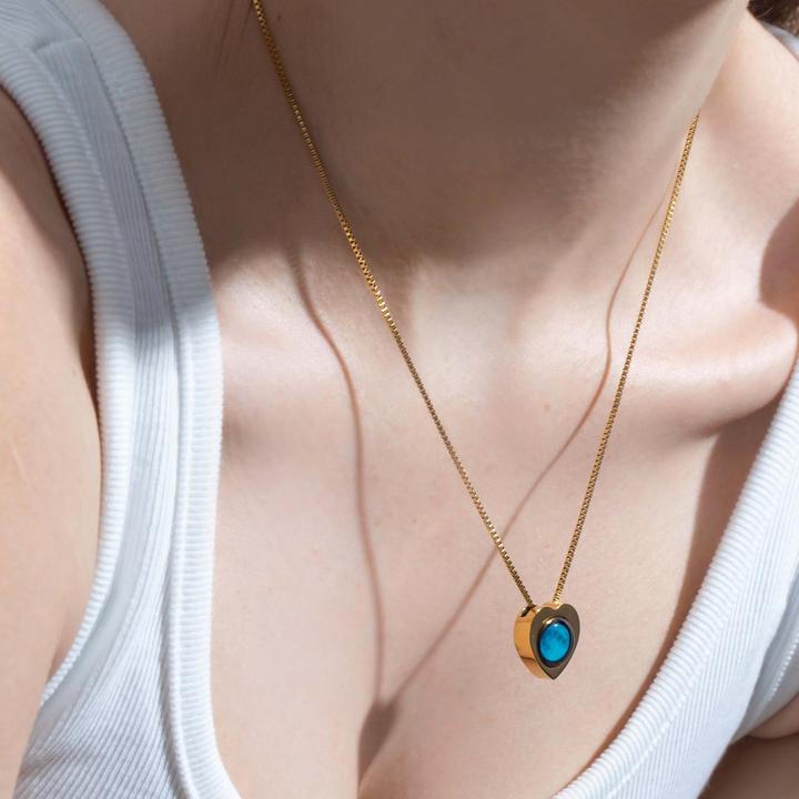 Wholesome Heart Necklace in Gold